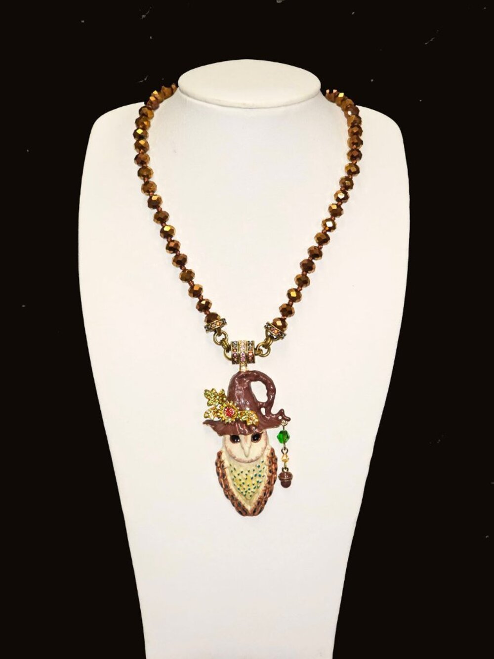 Kirks Folly Autum Woodland ๐๐๐ ๐พ๐๐๐๐ Magnetic Bronze Necklace Goldtone - Picture 2 of 10